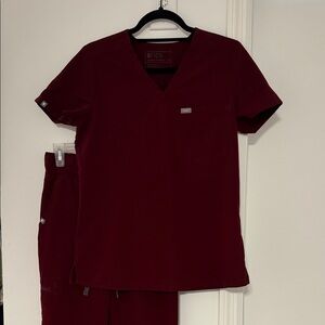 Burgundy FIGS Scrub Set